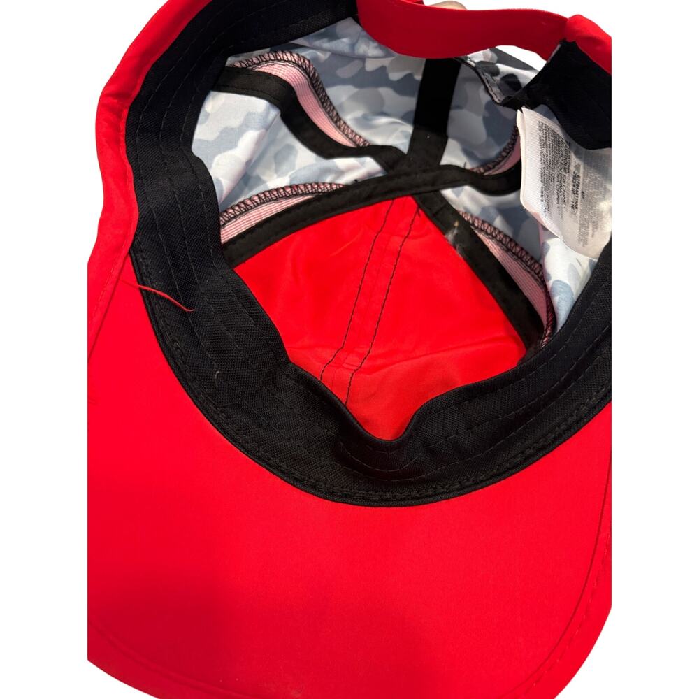 Nike Dri-Fit Hat Boys Gray Black Red Camo Running Swoosh Lightweight Kids Cap - Picture 13 of 13